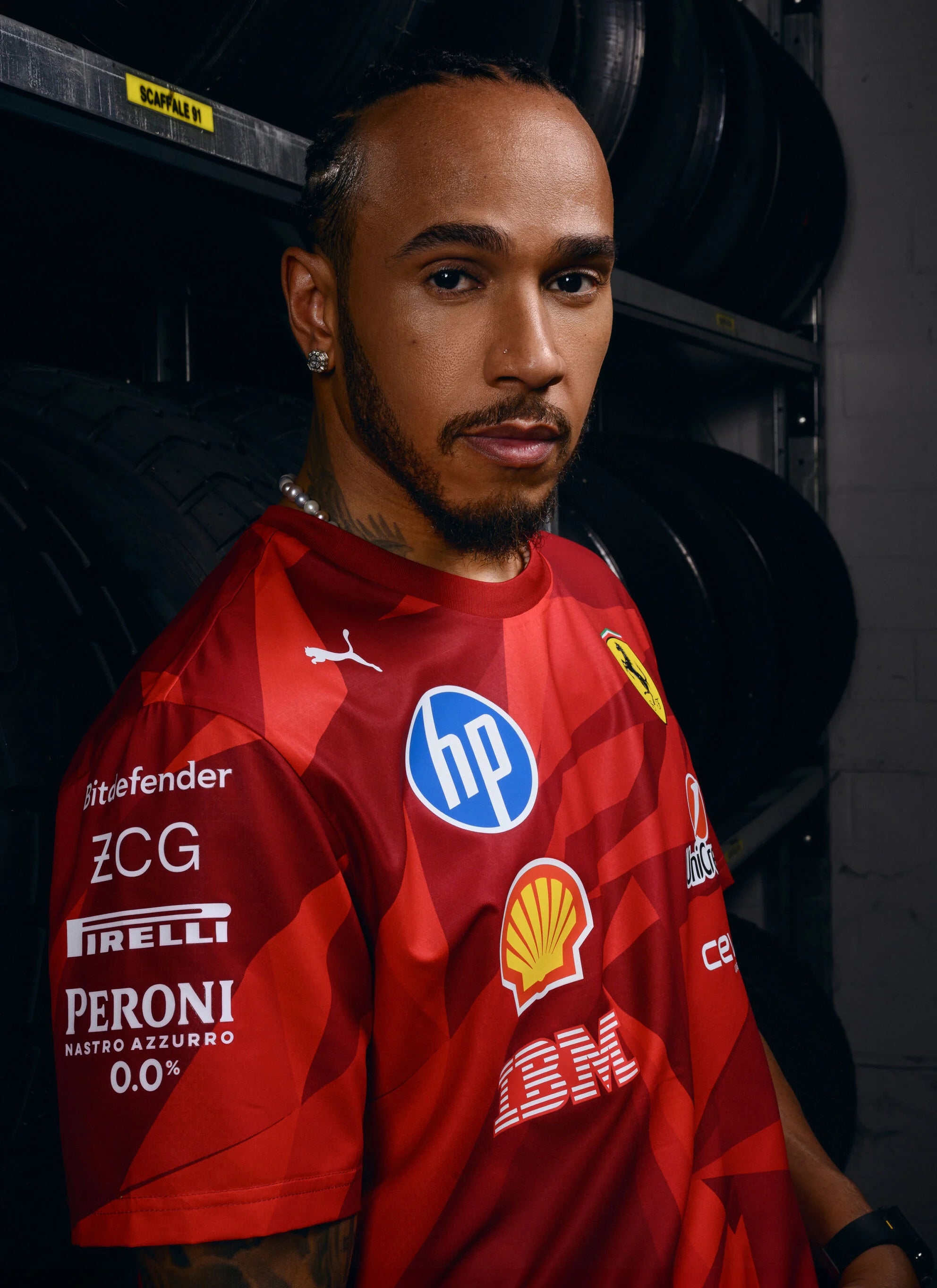 2025 SCUDERIA FERRARI Official F1 Las Vegas Team T-Shirt