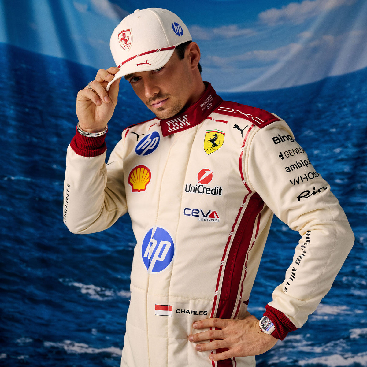 2026 SCUDERIA FERRARI OFFICIAL F1 CHARLES LECLERC MONACO GP CAP