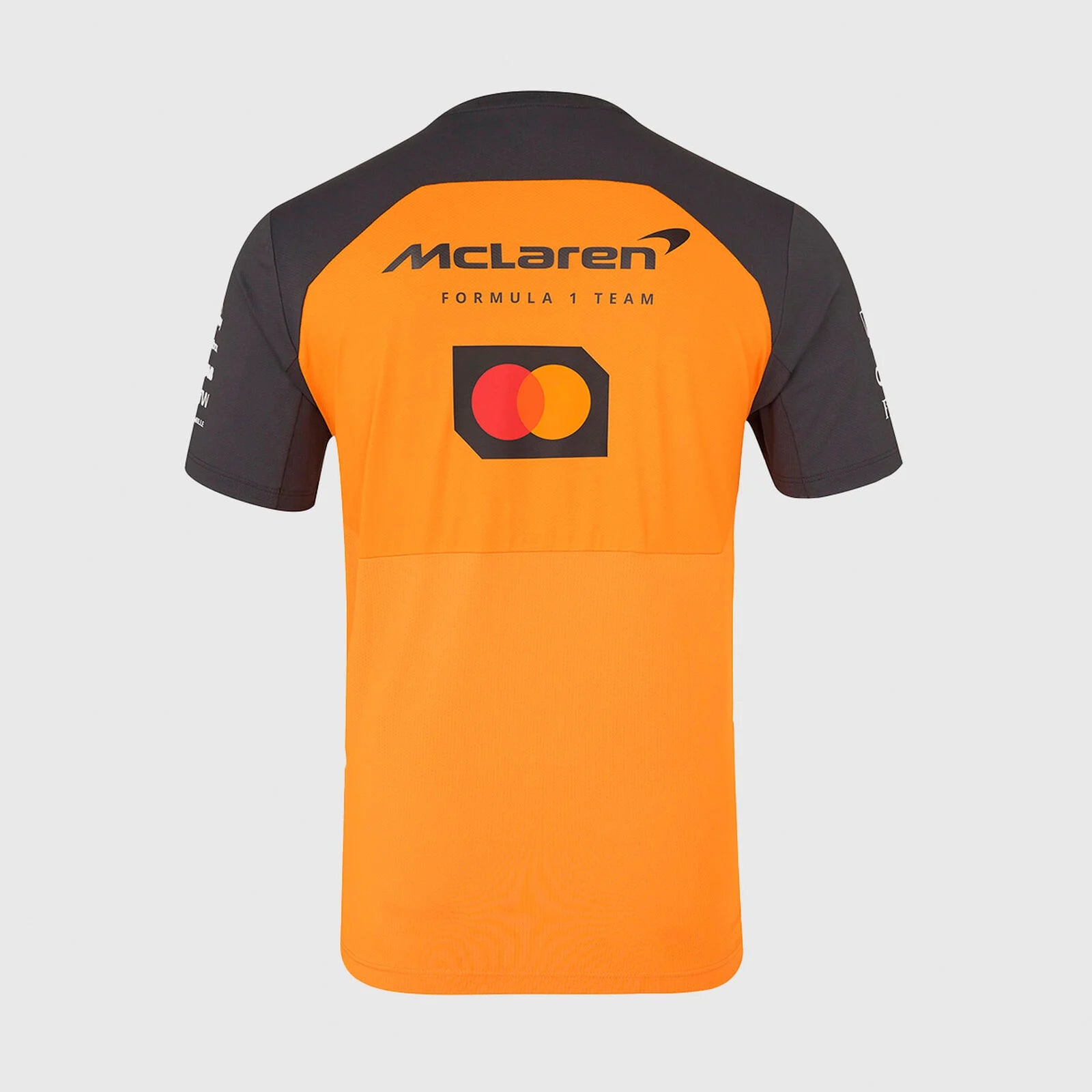 Back design of official McLaren 2025 F1 T-Shirt with team print