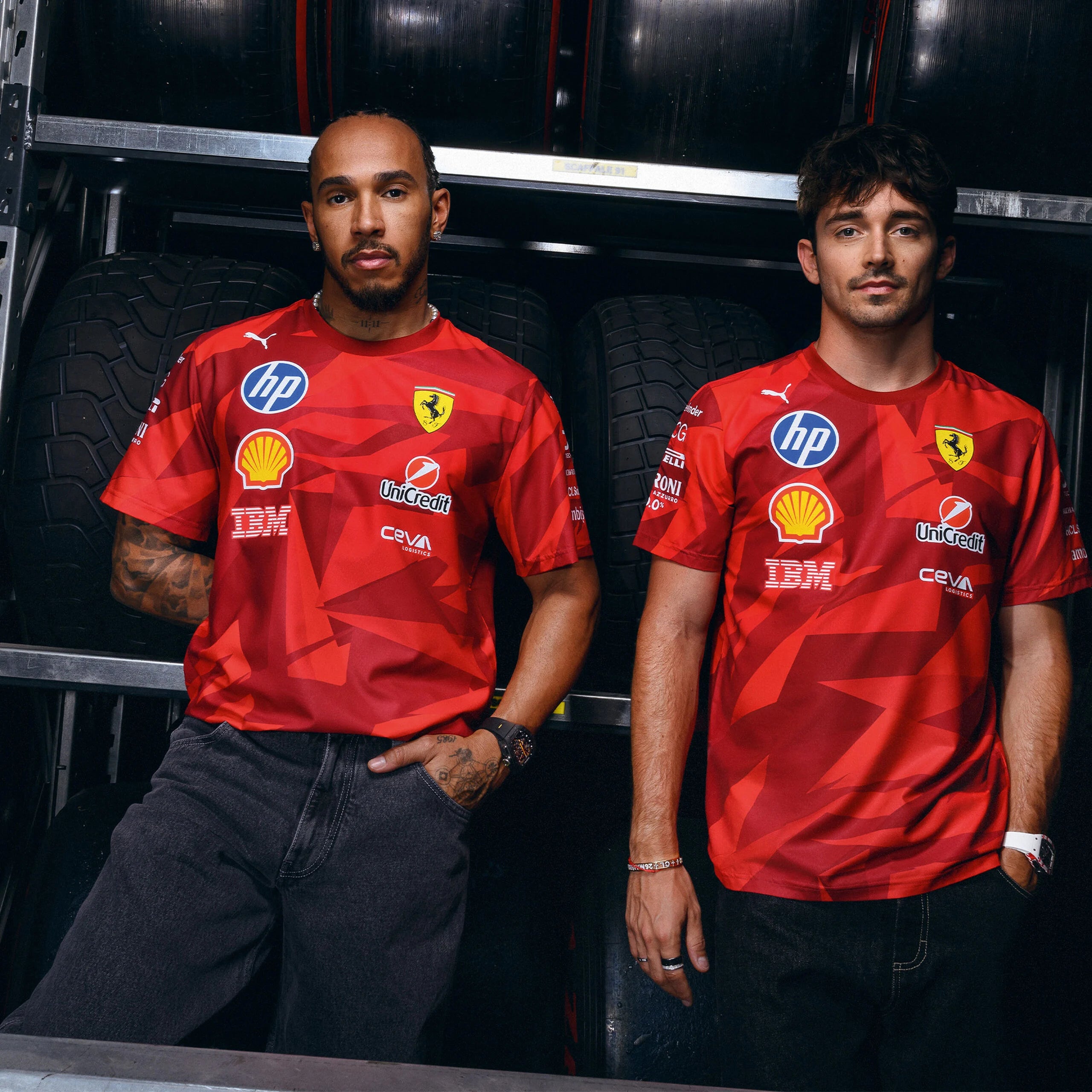 2025 SCUDERIA FERRARI Official F1 Las Vegas Team T-Shirt