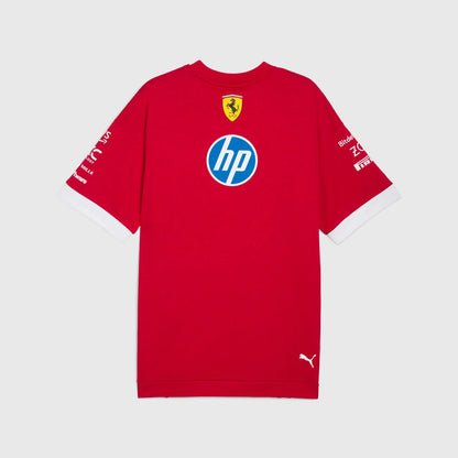 Back view of Scuderia Ferrari Oversized F1 T-Shirt