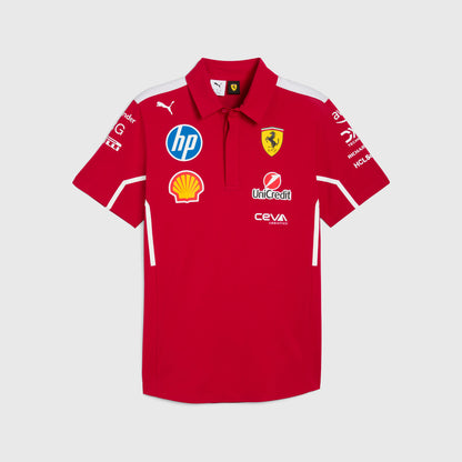 2025 SCUDERIA FERRARI Official F1 Women's Team Polo Shirt