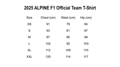 2025 ALPINE F1 Official Team T-Shirt
