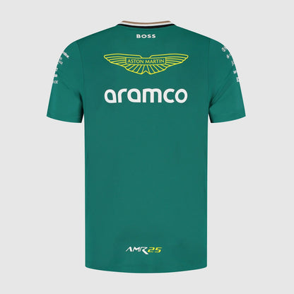 Back view showcasing Aramco sponsor and design details