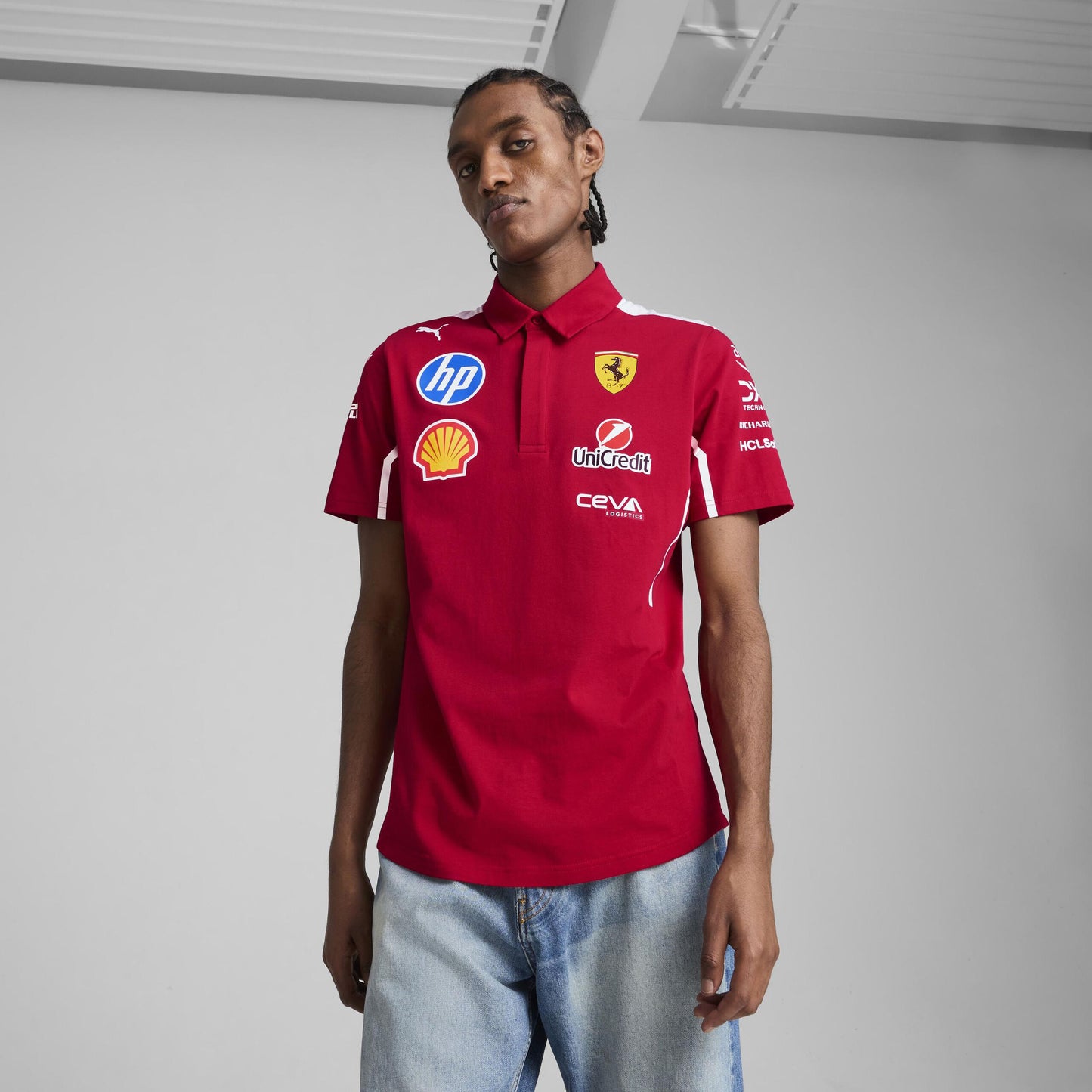 2025 SCUDERIA FERRARI Official F1 Team Polo Shirt