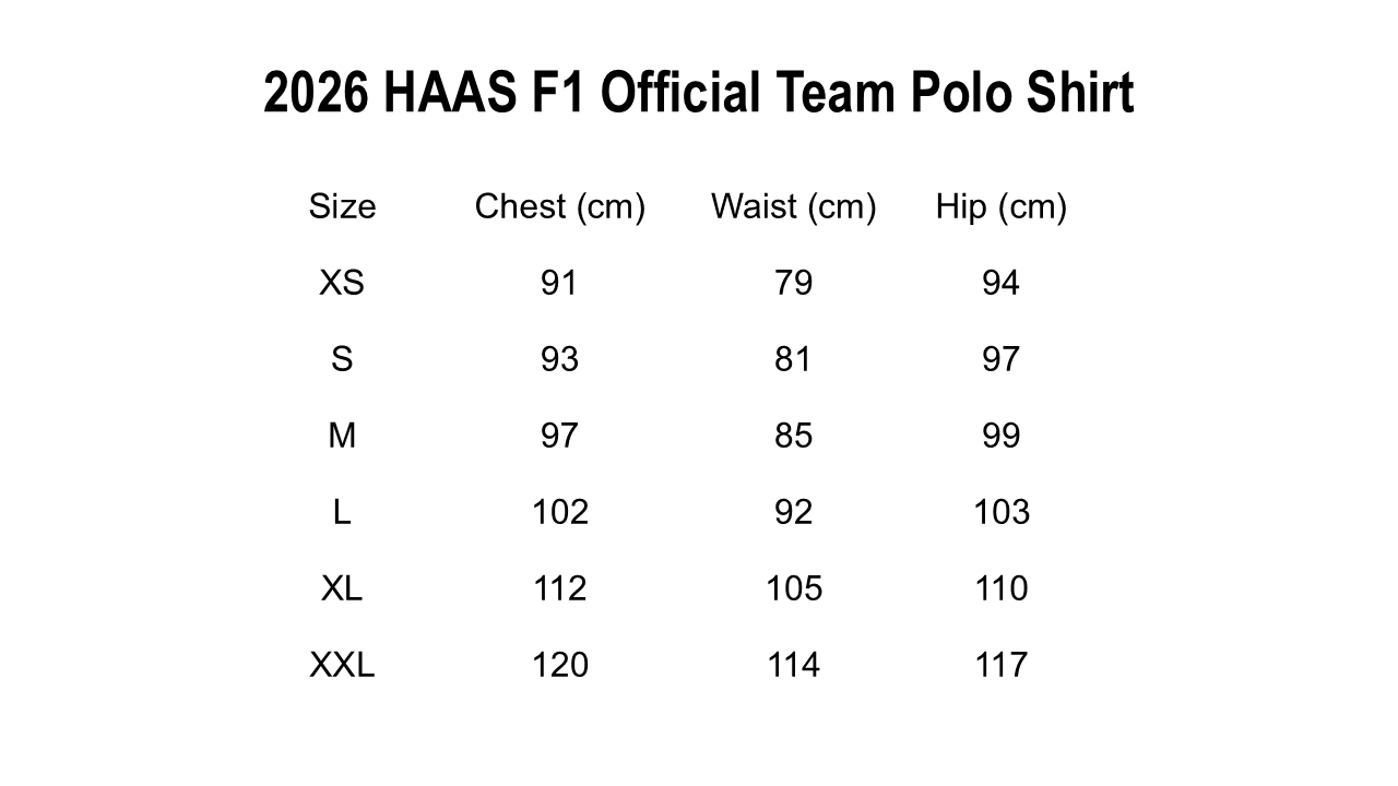 2026 HAAS F1 Official Team Polo Shirt