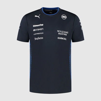 Front view of 2025 Williams Racing F1 Team T-Shirt